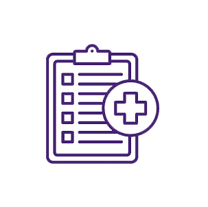 Personalised treatment plan icon